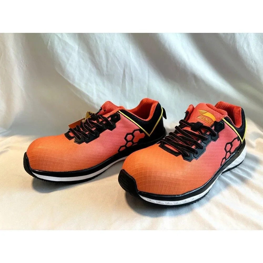 Avenger Women's Sz 7.5 A1891 Fusion EH Work Safety Boots / Sneaker Orange